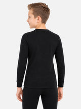 Unisex Kids Heat Max Thermal Top Round Neck Full Sleeves with Fur Fleece Inside for Very High Warmth - Pack of 1
