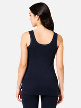 Women Sleeveless Thermal Top with Round Neck, Fur Fleece Inside Warmth and Winter Innerwear Comfort - Pack of 1