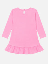 Baby Girls 100% Cotton Full Sleeve Frock with Breathable Fabric, Skin Friendly Regular Fit and Comfortable Wear - Pack of 1