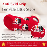 Anti Skid Ankle Length Socks for Infants Pack of 3, Soft Breathable Stretchable for daily wear