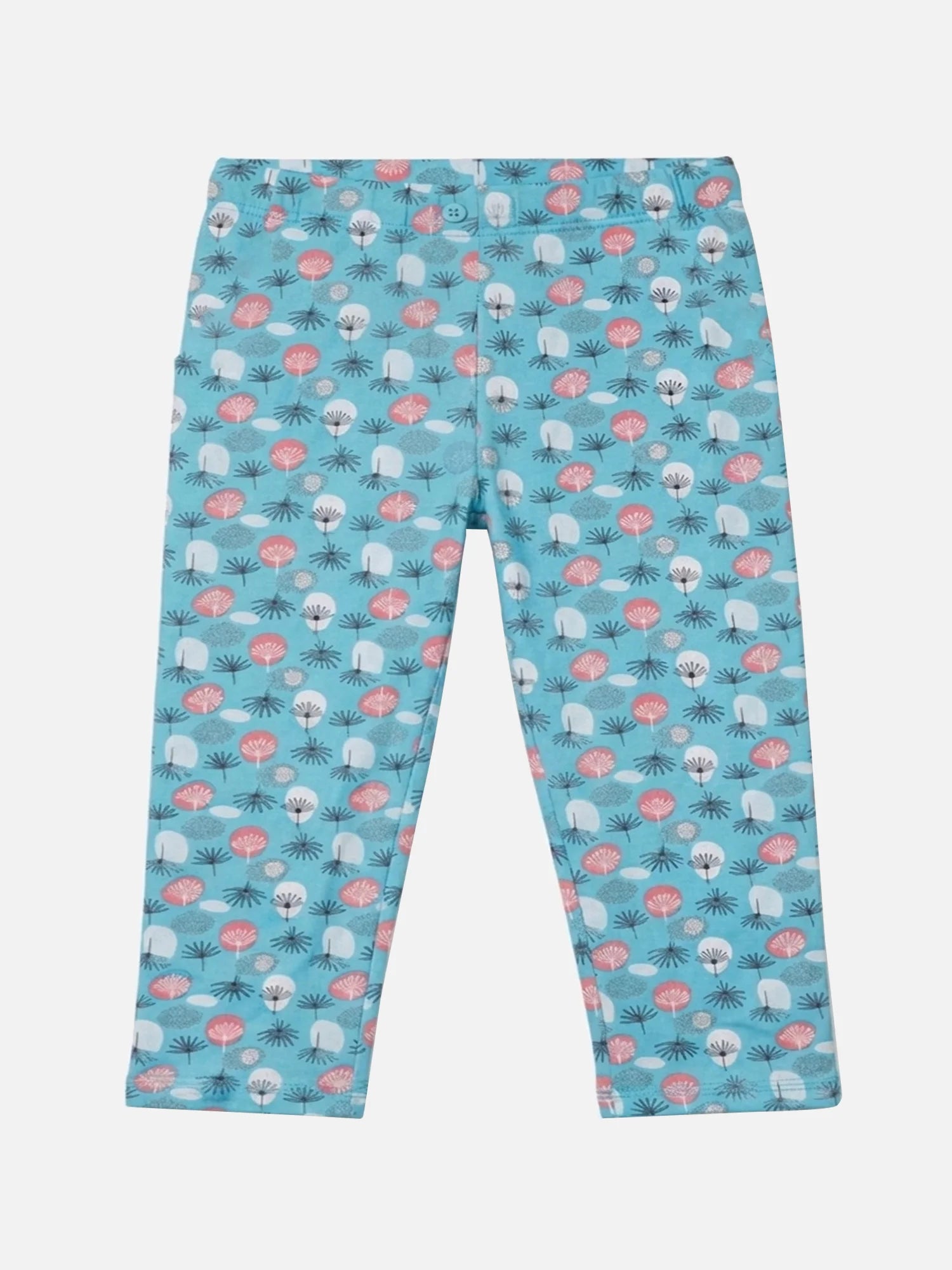 Girls Cotton Spandex Leggings Inner Elastic Stretch Pack of 2 - Bodycare