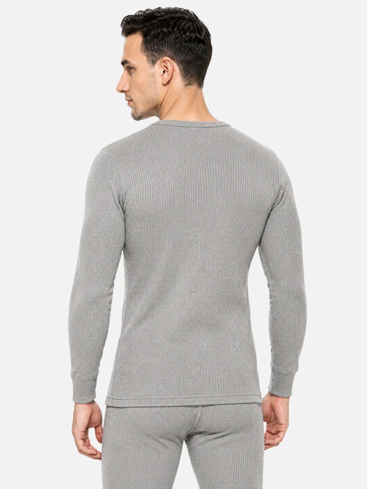 Men Antibacterial Thermal Top with V Neck and Full Sleeves for Winter Base Layering and Cold-Weather Comfort Essentials