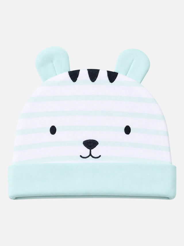 Baby Girls Cap Set for Soft Everyday Head Coverage and Practical Nursery Essentials at Home - Pack of 2
