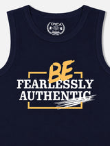 Boys Cotton Printed Sleeveless T-Shirt with Round Neck and Regular Fit for Casual Wear and Easy Movement