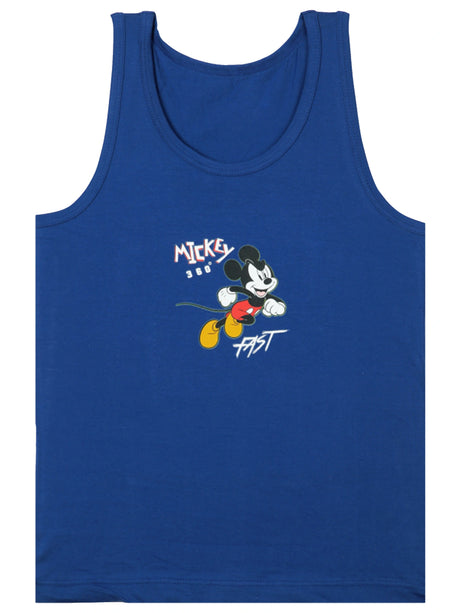 Boys Mickey & Friends Vest Round Neck Sleeveless Pack of 3
