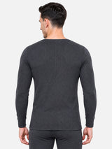 Men Thermal Top with V Neck Full Sleeves, Warm Innerwear Comfort and Clean Winter Essential Styling - Pack of 1