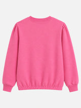 Girls Round Neck Full Sleeve Sweatshirt with Comfortable Casual Wear Styling for Winter Wear and Regular Use