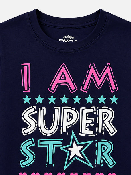 Girls T-Shirt Round Neck Half Sleeves