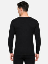 Men Thermal Top with Round Neck and Full Sleeves for Winter Wear, Warm Base Layer Comfort and Regular Use