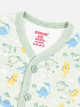 Unisex Baby Printed Front Open Top for Easy Dressing, Comfortable Daily Wear and Regular Wardrobe Use - Pack of 3