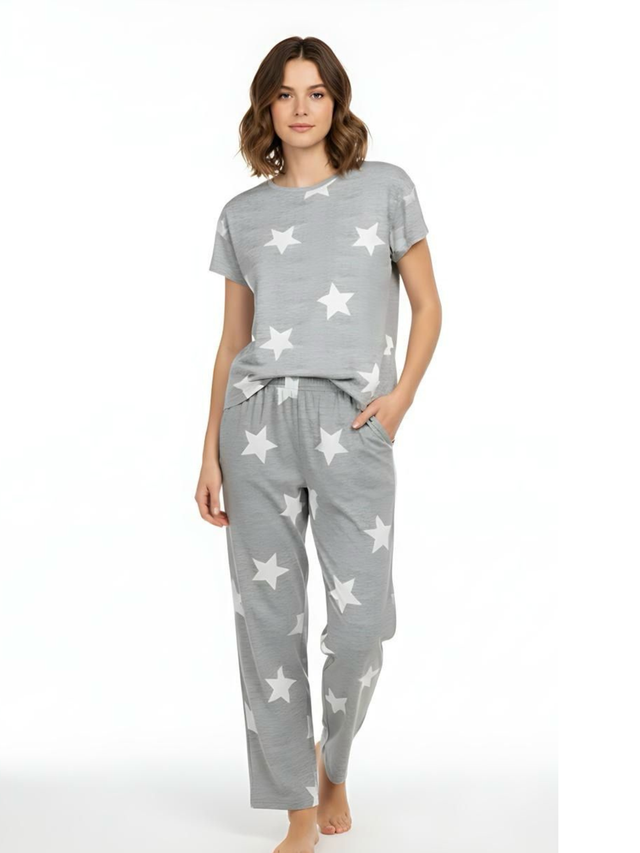 Women Printed Soft Cloud Night Suit Set for Comfortable Sleepwear, Lounge Wear and Everyday Nightwear Use