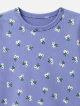 Girls 100% Cotton T-Shirt Round Neck Half Sleeves Pack of 2