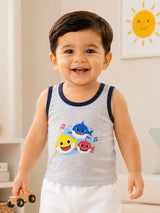 Unisex 100% Cotton Round Neck Sleeveless Vest for Baby Innerwear Comfort and Easy Layering - Pack of 3