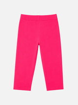 Girls Solid Cotton Leggings with Regular Casual Fit, Comfortable Stretch Feel and Easy Movement - Pack of 2