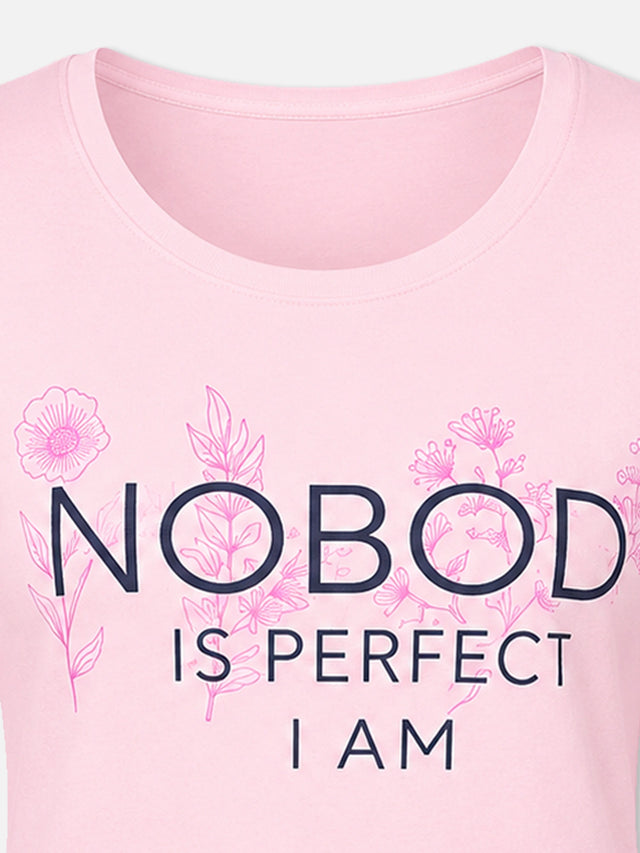 Women Cotton T-Shirt Round Neck Full Sleeves with Regular Fit Graphic Printed Styling for Everyday Casual Wear