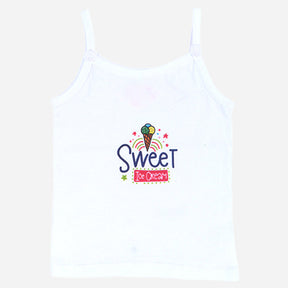 Girls Vest Dori Neck Sleeveless Pack of 4 - Bodycare