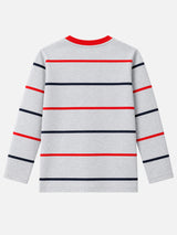 Boys Printed T-Shirt with Round Neck and Full Sleeves for Comfortable Casual Wear and Regular Everyday Use
