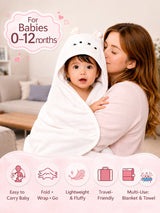 Soft Breathable Receiving Blanket for Baby - Peach