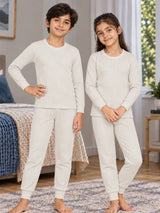 Unisex Thermal Set with Coordinated Top and Bottom Warmth, Winter Innerwear Comfort and Everyday Cold Weather Use - Pack of 1