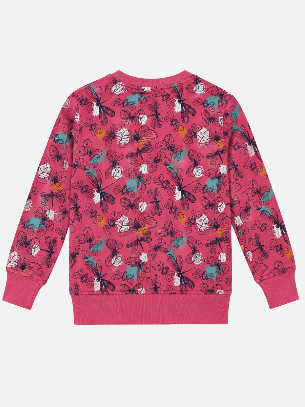 Girls Printed Round Neck Full Sleeve Sweatshirt for Casual Wear, Comfortable Coverage and Winter Wardrobe Use - Pack of 1