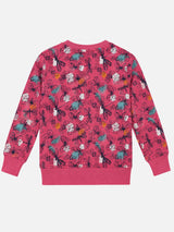 Girls Printed Round Neck Full Sleeve Sweatshirt for Casual Wear, Comfortable Coverage and Winter Wardrobe Use - Pack of 1