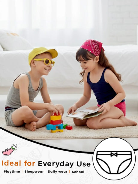 Girls Princess Panty Top Elastic Pack of 3