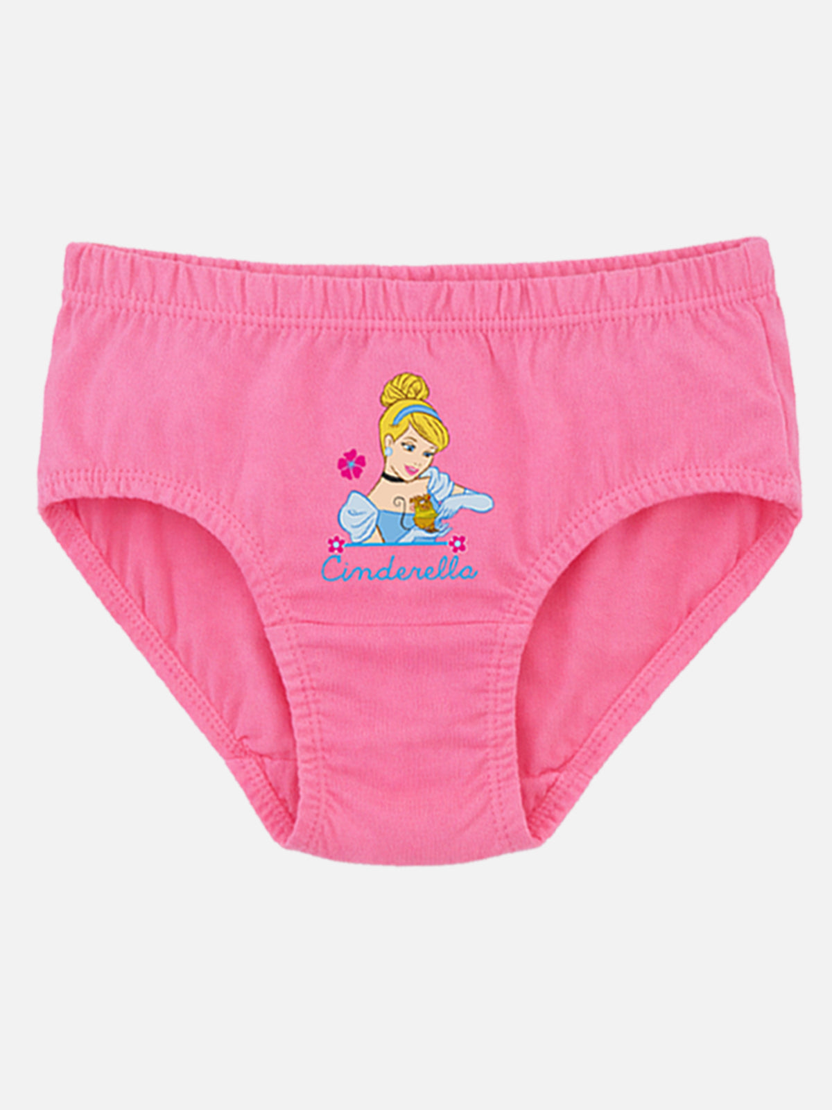 Girls Princess Innerwear Panty with Inner Elastic for Everyday Comfort, Soft Fit and Kids Wardrobe Essentials - Pack of 3