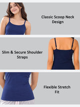 Girls Cotton Camisole Sleeveless Camisole for Everyday Innerwear Comfort and Easy Layering - Pack of 2