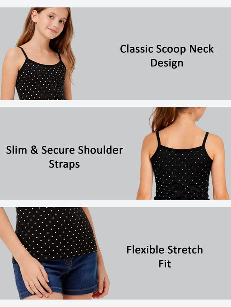 Girls 100% Cotton Vest Round Neck Dori Neck Pack of 2