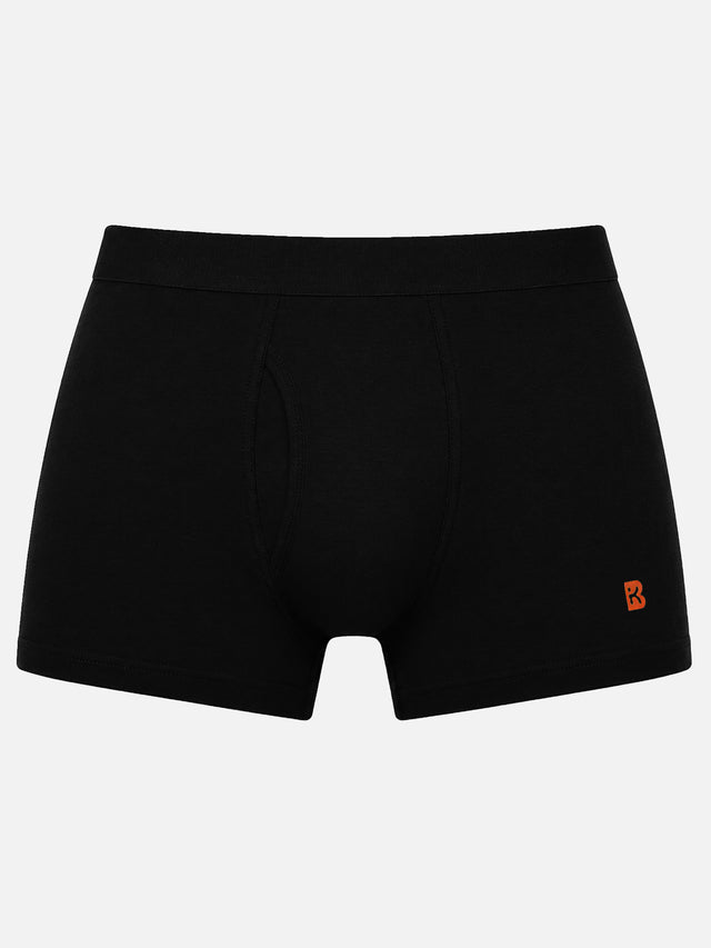 Boys Cotton Solid Innerwear Trunks with Inner Elastic, Soft Breathable Fabric and Stretchable Comfort Fit - Pack of 2