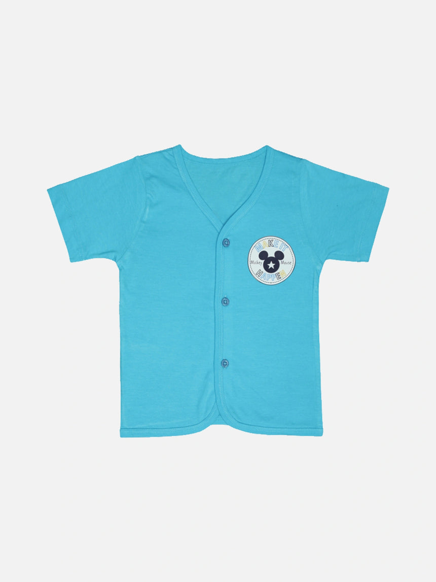 Baby Mickey & Friends 100% Cotton Front Open Half Sleeves Sets