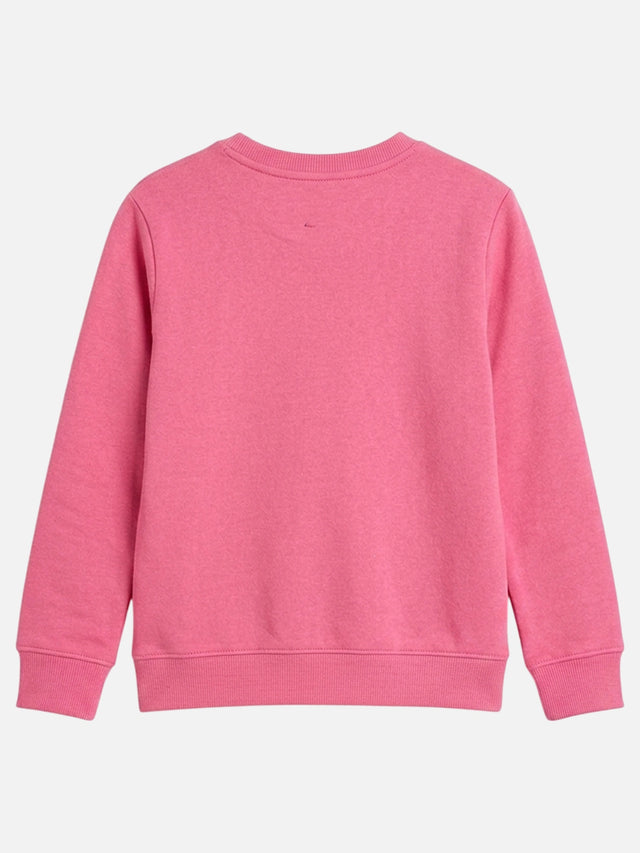 Girls Full Sleeves Princess Printed Sweatshirt with Round Neck for Everyday Casual Wear and Easy Comfort