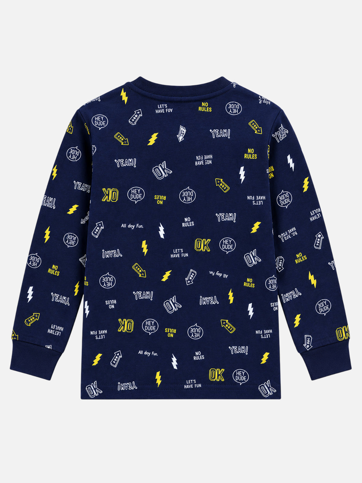 Boys Printed Round Neck Full Sleeve T-Shirt for Casual Wear, Comfortable Coverage and Everyday Wardrobe Use - Pack of 1