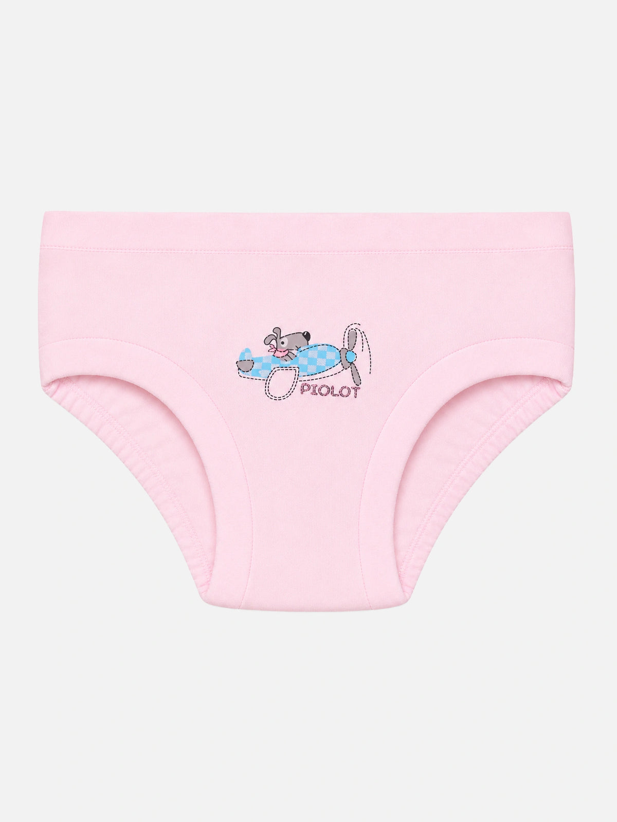 Baby Girls Solid Panty with Inner Elastic Waistband for Comfortable Everyday Innerwear Essentials - Pack of 6
