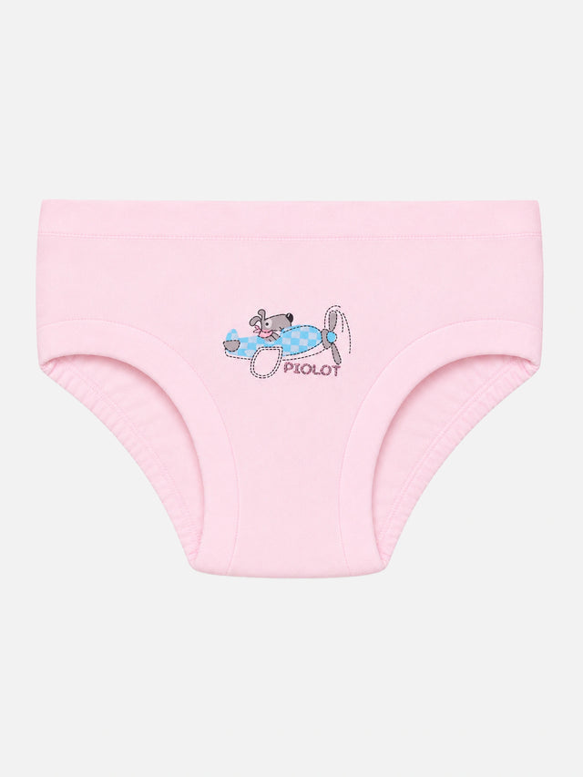 Baby Girls Solid Panty with Inner Elastic Waistband for Comfortable Everyday Innerwear Essentials - Pack of 6