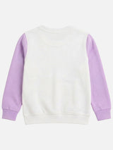 Girls 3 Thread Fleece Sweatshirt with Full Sleeves for Warm Casual Wear, Lounge Comfort and Everyday Use