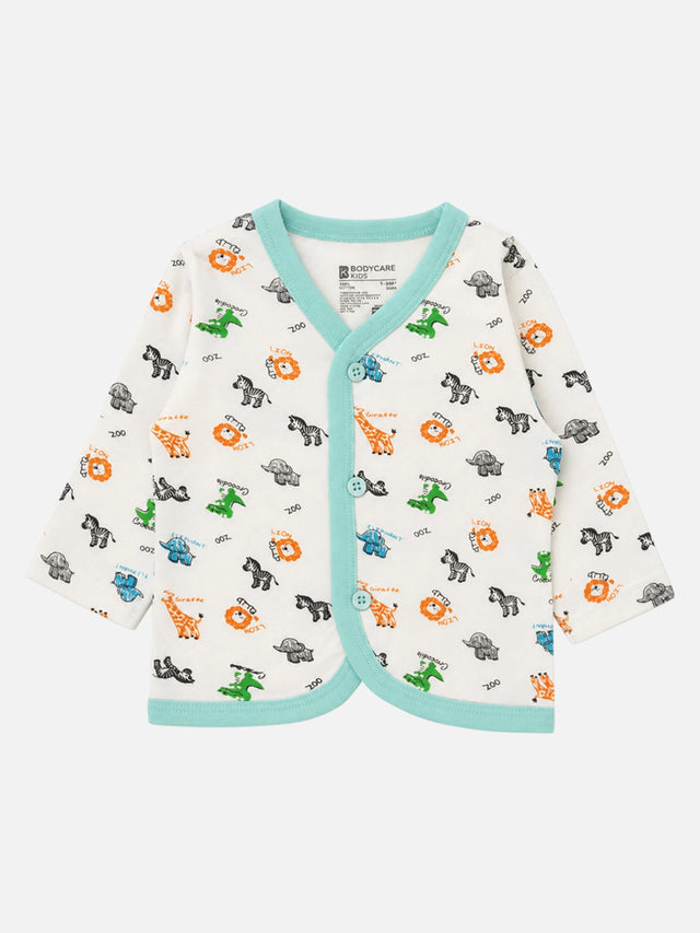 Unisex Baby Cotton Printed Top and Pyjama Set with Soft Comfort, Coordinated Nightwear Style and Everyday Ease