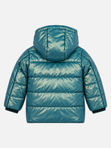 Baby Boys Polyester Quilted Hooded Jacket with Full Sleeves, Standard Length and Comfortable Winter Outerwear