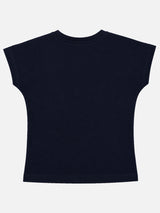 Baby Girls Round Neck Half Sleeve T-Shirt for Casual Wear, Easy Movement, Everyday Comfort and Regular Wardrobe Use