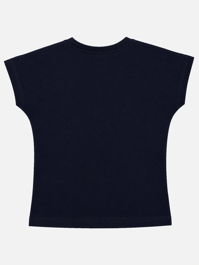 Baby Girls Round Neck Half Sleeve T-Shirt for Casual Wear, Easy Movement, Everyday Comfort and Regular Wardrobe Use