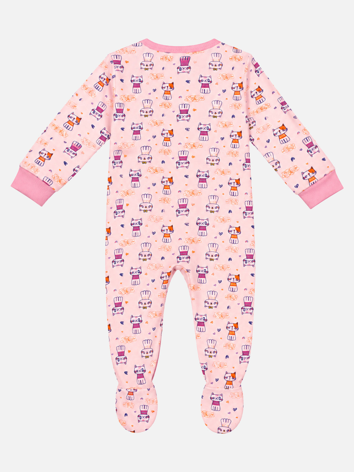 Unisex Baby Full Sleeve Front Open Romper in 100% Cotton for Sleepsuit Comfort, Easy Changing and Everyday Babywear