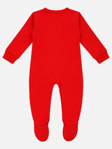 Baby Boys 100% Cotton Front Open Full Sleeve Romper with Sleepsuit Comfort and Easy Dressing for Everyday Use
