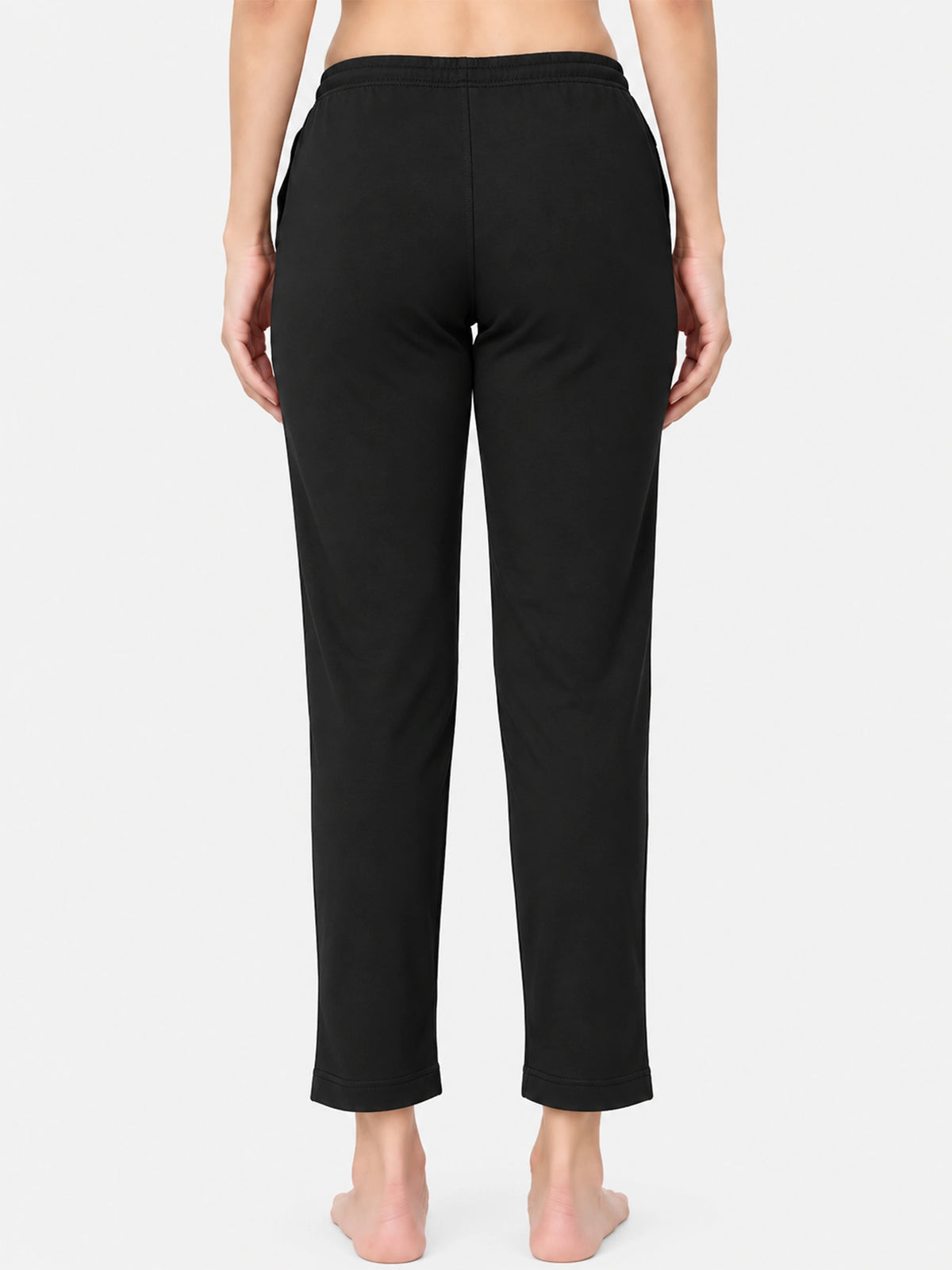 Women 100% Cotton Track Pant with Side Pockets and Solid Sports Jogger Styling for Workout, Gym and Active Wear