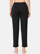 Women 100% Cotton Track Pant with Side Pockets and Solid Sports Jogger Styling for Workout, Gym and Active Wear