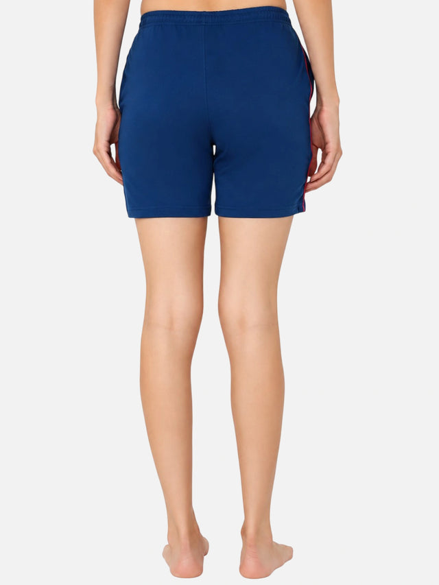 Women 100% Cotton Shorts with Side Pockets, Casual Regular Fit and Comfortable Everyday Styling Essentials