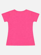 Baby Girls Round Neck Half Sleeve T-Shirt for Casual Wear, Easy Movement, Everyday Comfort and Regular Use