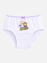 Girls Princess Printed Innerwear Panty 100% Cotton Soft Skin Friendly for Everyday Comfort - Pack of 5