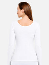 Women Round Neck Full Sleeves Thermal Top with Thin Fabric and High Warmth for Optimum Heat in Cold Weather