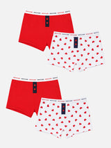 Girls Cotton Boyshorts with Gentle Waistband for Everyday Panty Comfort and Secure Innerwear Fit - Pack of 4