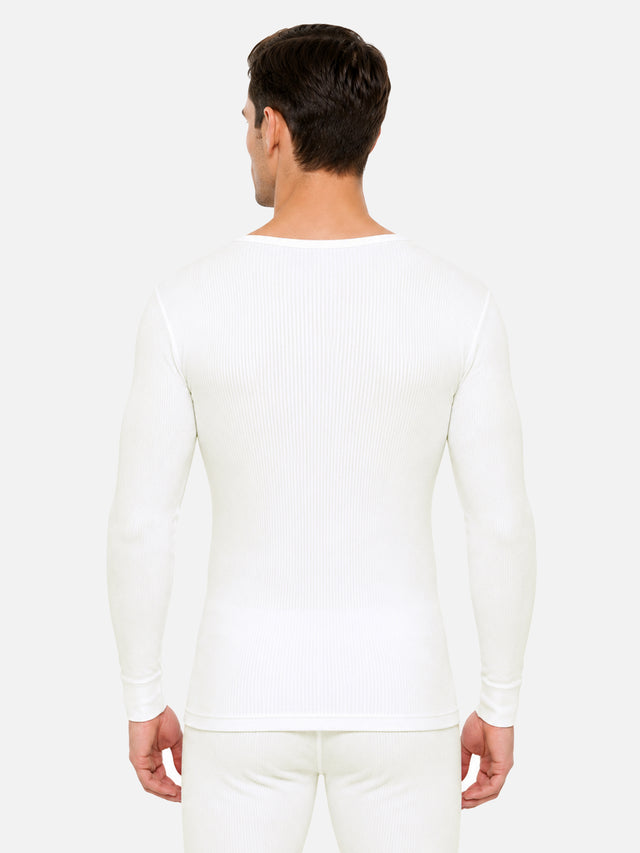 Men Round Neck Full Sleeves Thermal Top for Winter Base Layering, Cold-Weather Comfort and Everyday Innerwear - Pack of 1